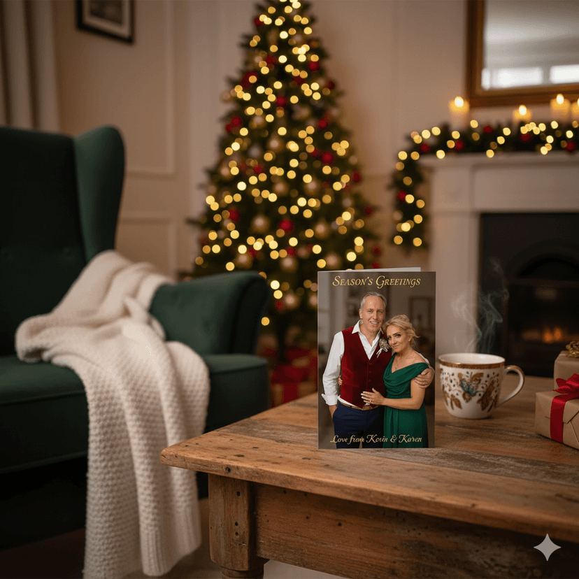 Your finished Christmas card ready to order